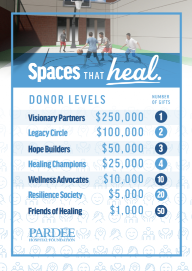 ABH Donor Wall Levels
